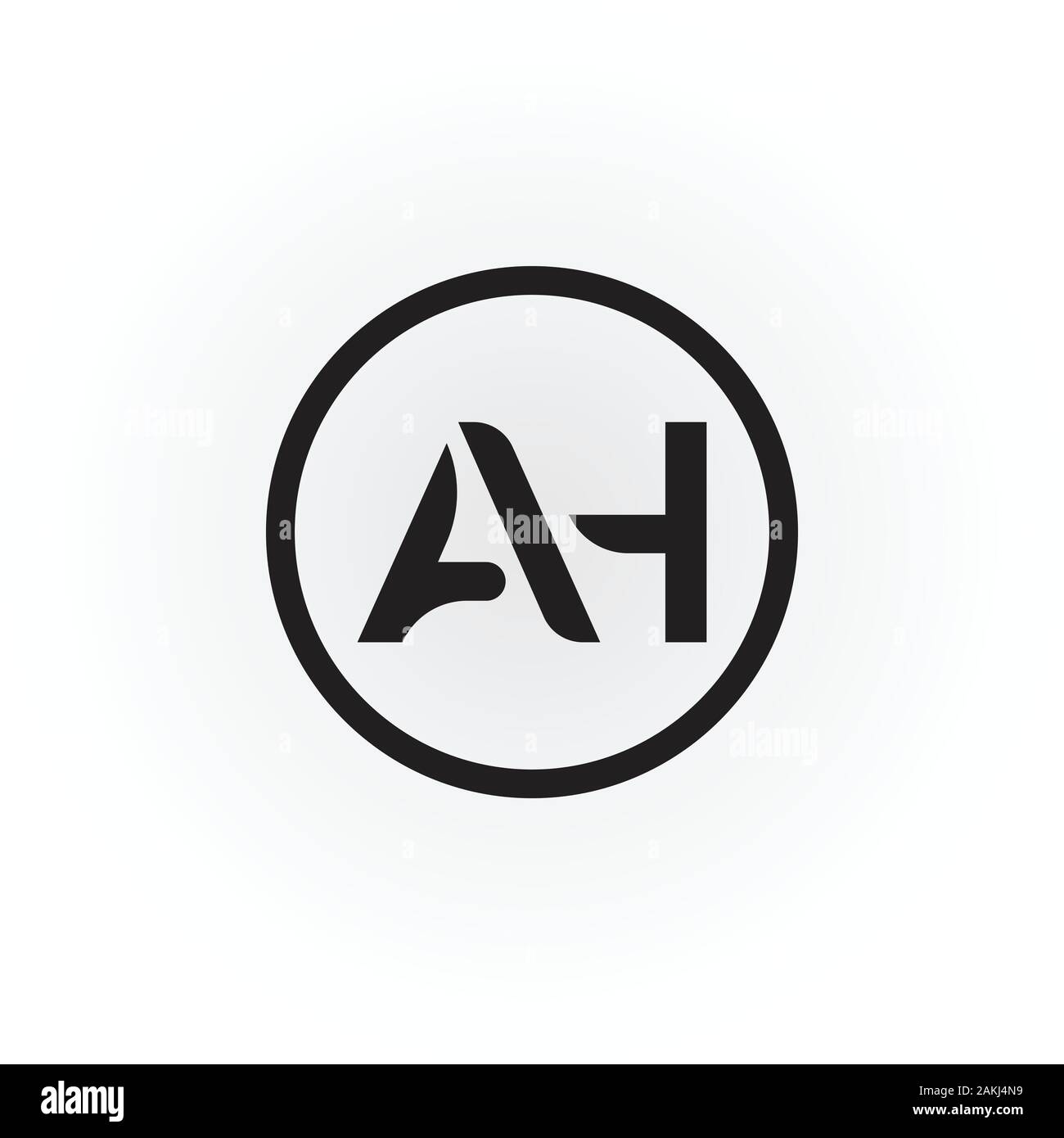 Initial AH Letter Logo With Creative Modern Business Typography Vector Template. Creative Abstract Letter AH Logo Vector. Stock Vector