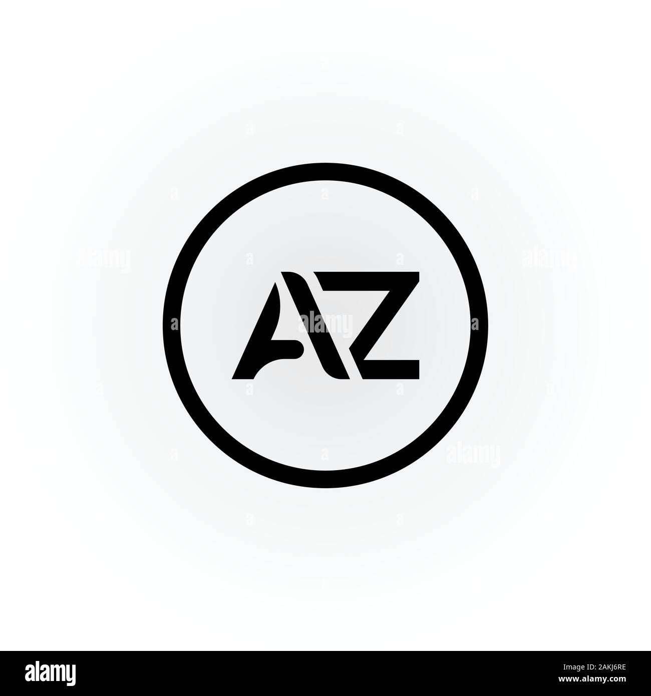 Initial AZ Letter Logo With Creative Modern Business Typography Vector