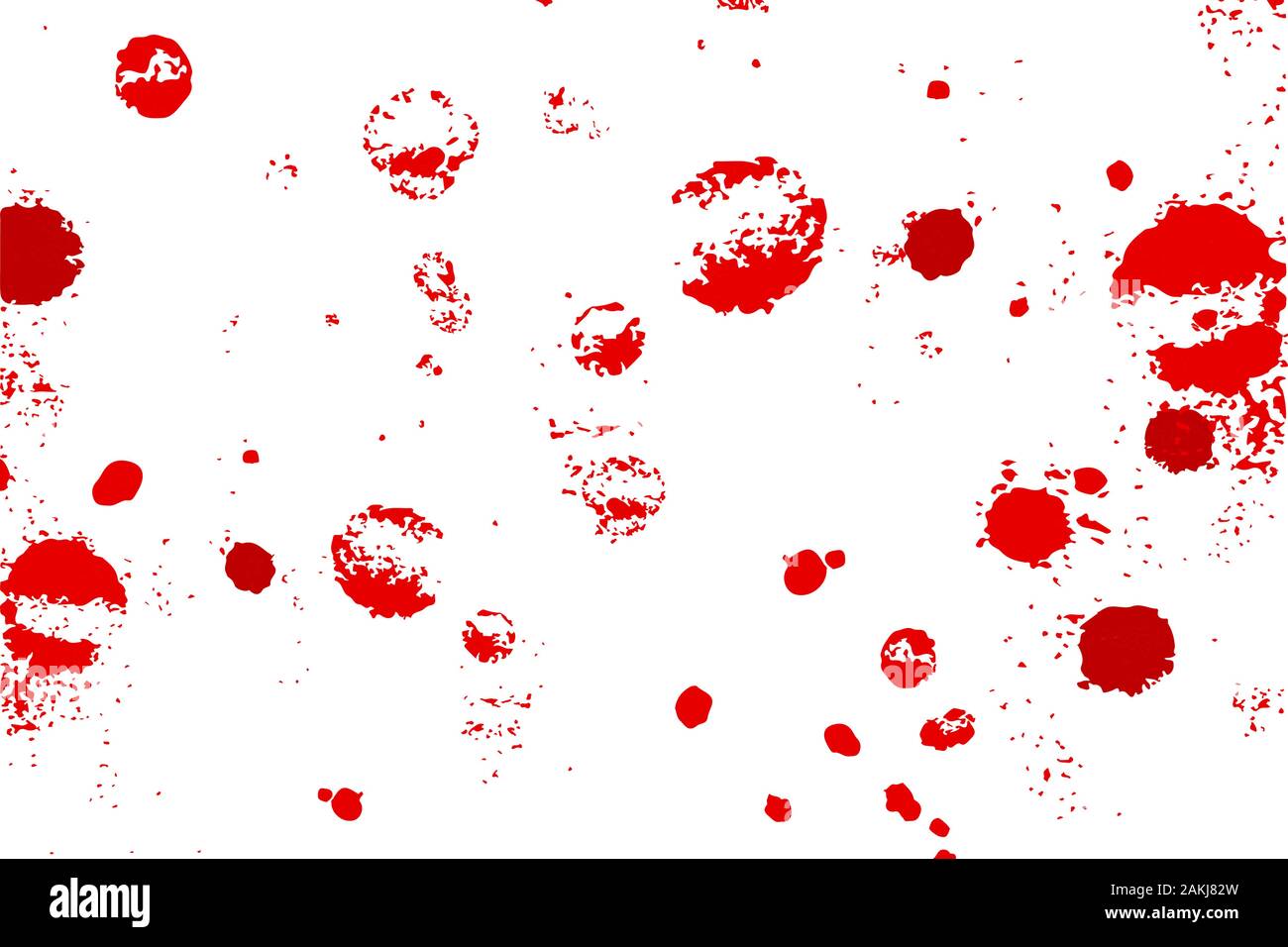 Drops of blood or other fluid on white background Stock Vector Image ...