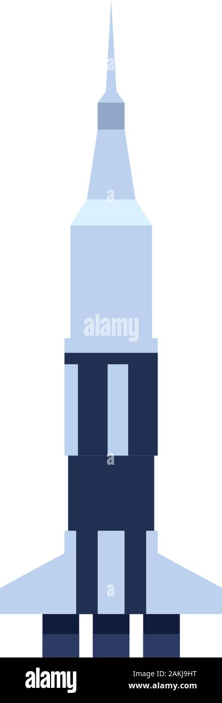 space shuttle flat style icon vector illustration design Stock Vector ...