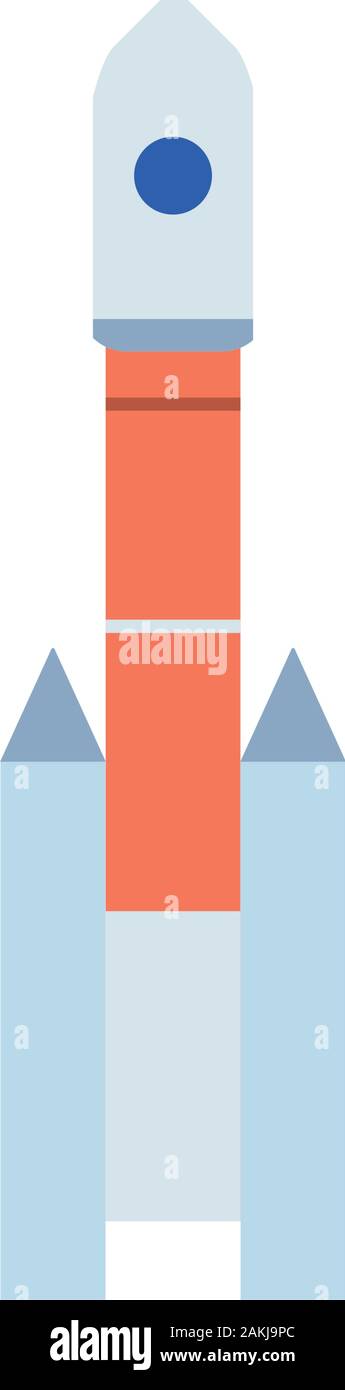 space shuttle flat style icon vector illustration design Stock Vector ...
