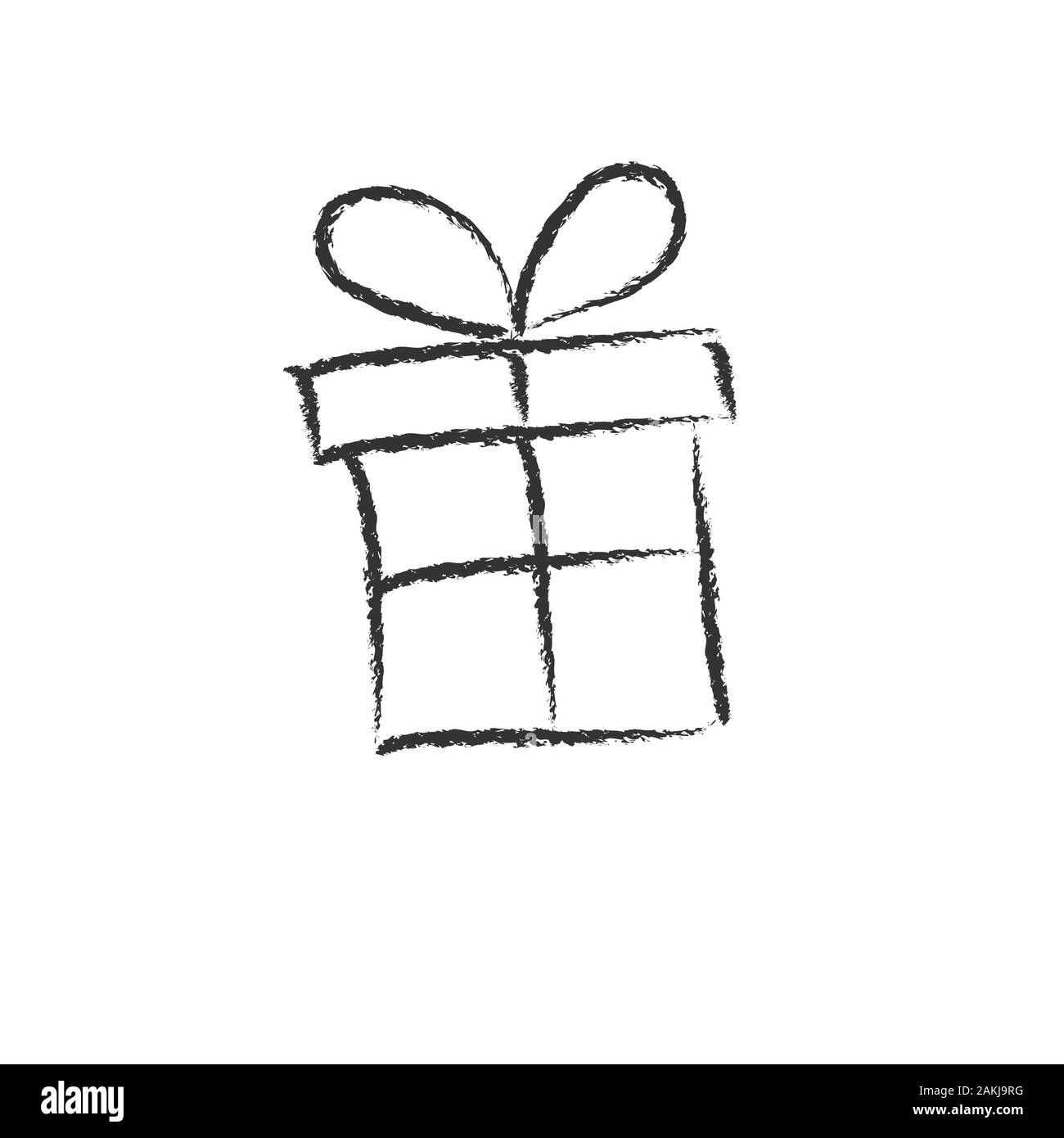 gift box hand drawn vector llustration sketch Stock Vector Image  Art   Alamy