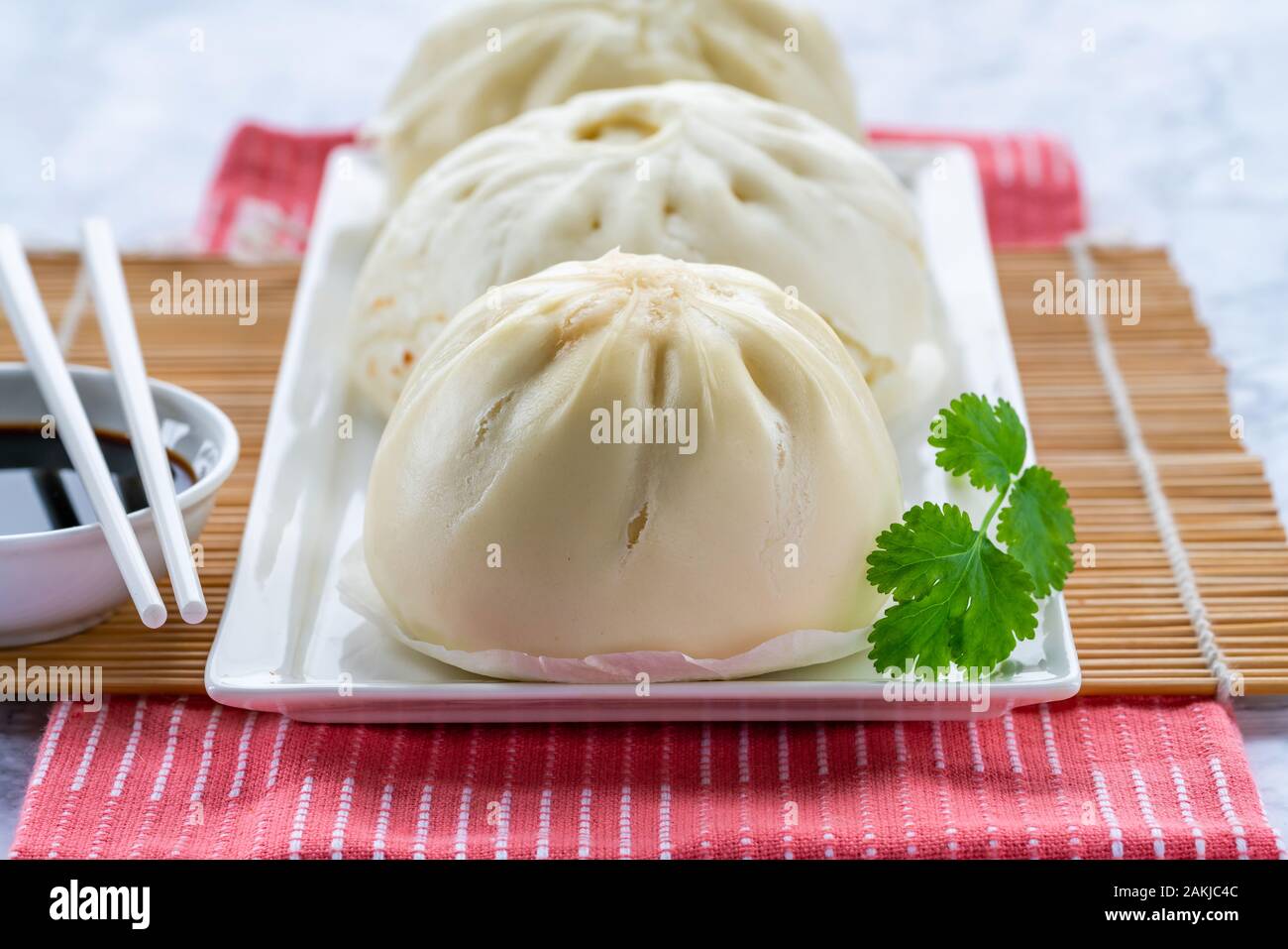 Chinese steamed buns with meat and vegetables Stock Photo Alamy