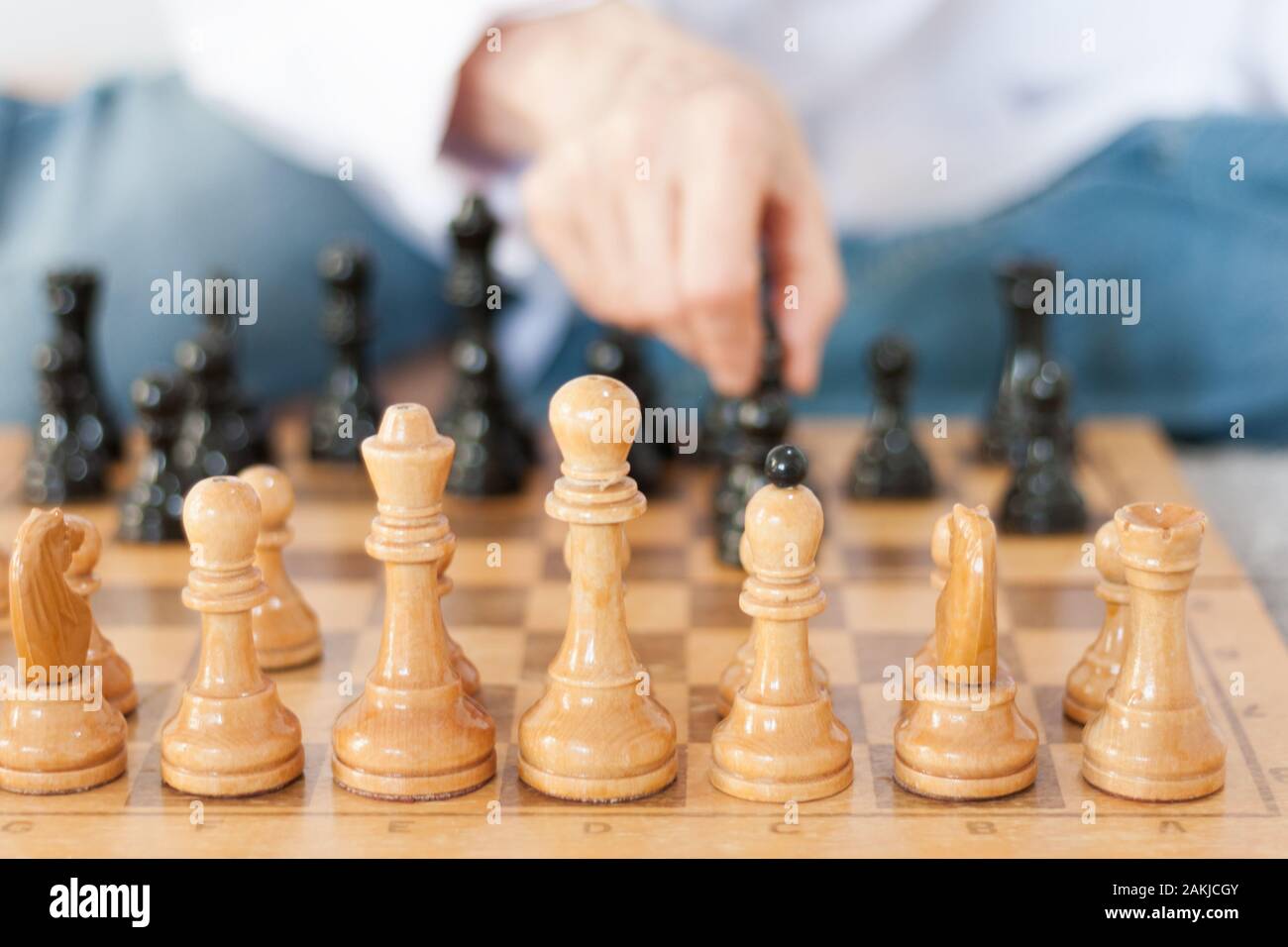 Chess Game in a Street Open Competition. Stock Image - Image of wood,  challenge: 279429957