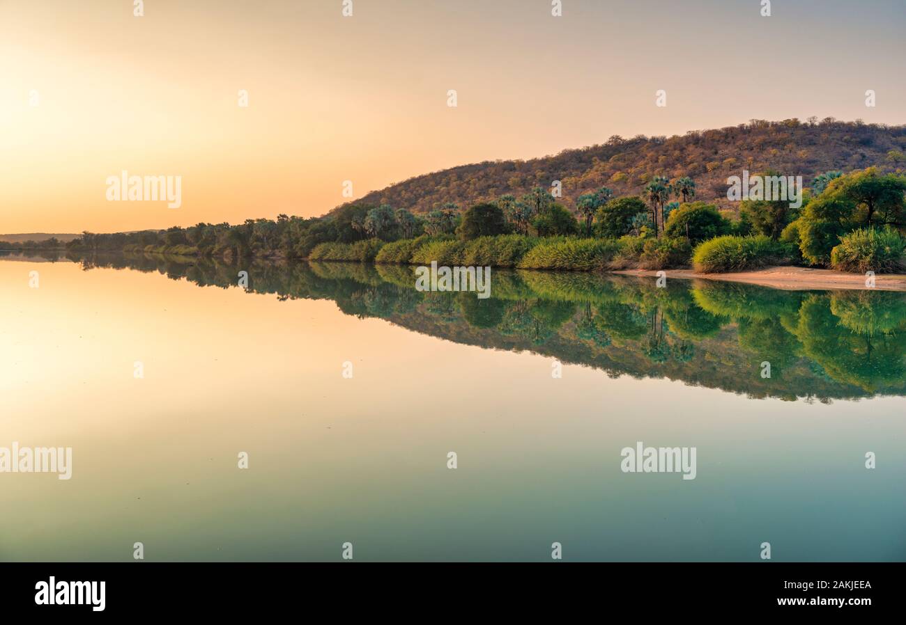 Namibia, Africa. Okavango river Stock Photo
