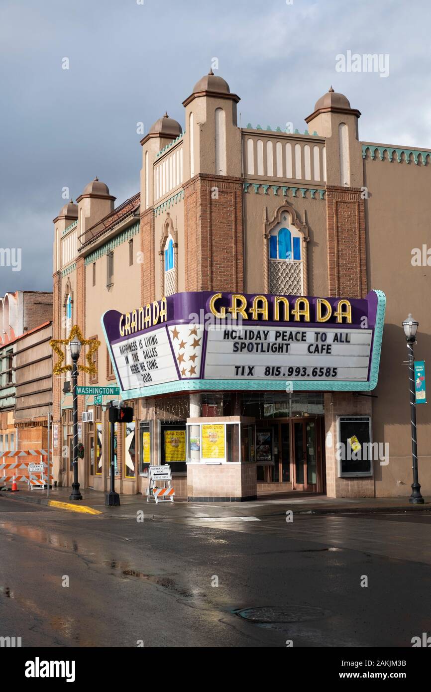 Granada Theater in the Dalles, Oregon Stock Photo Alamy