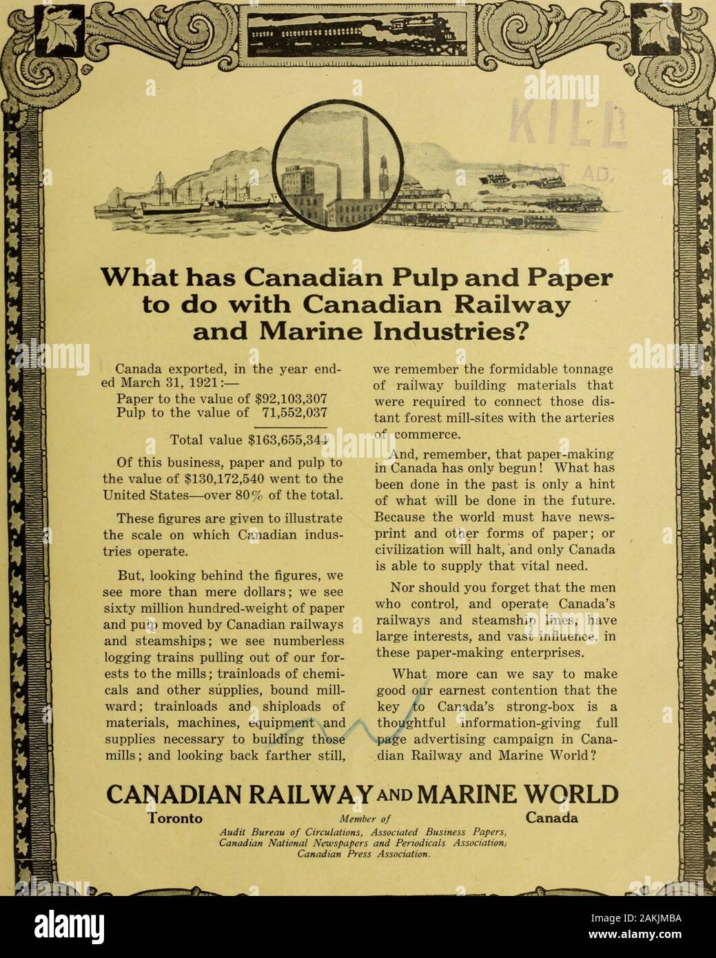 Canadian transportation & distribution management . n Electric Co — Norton, A. O., Ltd 28 O Ohio Brass Co 48 Orton & Steinbrenner Co 40 P Page-Hersey Tubes, Ltd 27 Peacock Bros 14 Pedlar People, Ltd 32 Piper, The Hiram L., Co 46 Pratt & Whitney Co. of Canada 42 Prest-O-Lite Co 22 R Rail Joint Co. of Canada 53 Railway & Power Engineering Corp 21 Reid Newfoundland Co 37 Russell, J. E 39 S Safety Car Htg. & Ltg. Co 33 Sinclair, Angus 46 Slater, N., Co 35 Smart-Turner Machine Co 51 Standard Car Truck Co 58 Standard Underground Cable Co. ? of Canada 46 Star Brass Works 29 Steel Co. of Canada 6 Stra Stock Photo