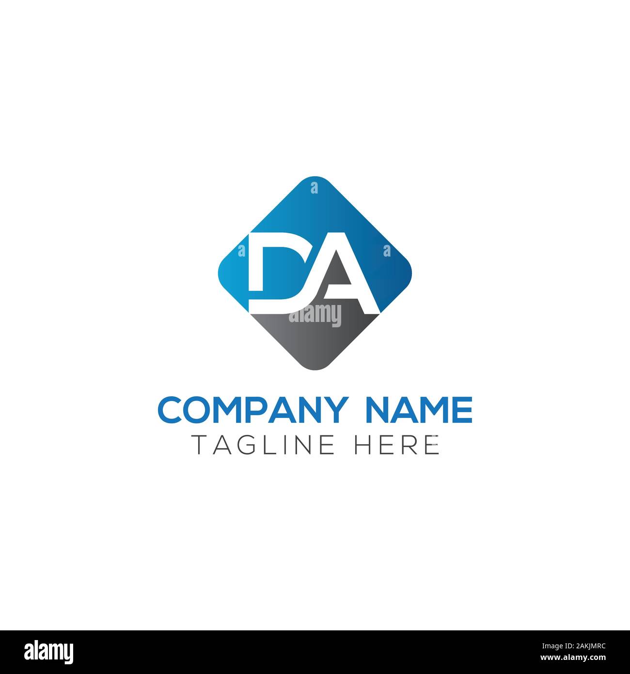 Initial DA Letter Logo With Creative Modern Business Typography Vector Template. Creative Abstract Letter DA Logo Vector. Stock Vector