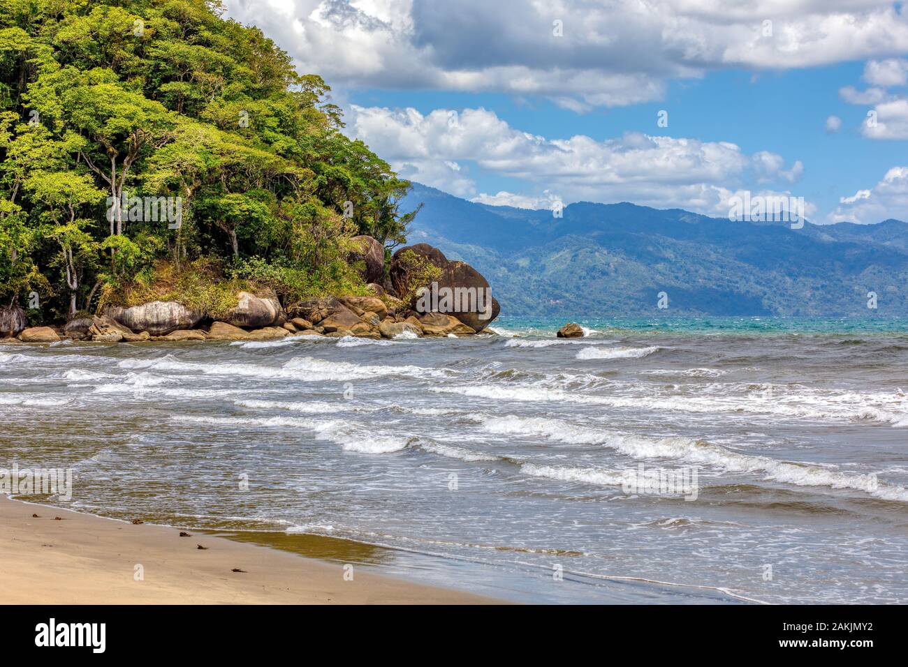 Tranquil tropical beach jungle hi-res stock photography and images - Alamy