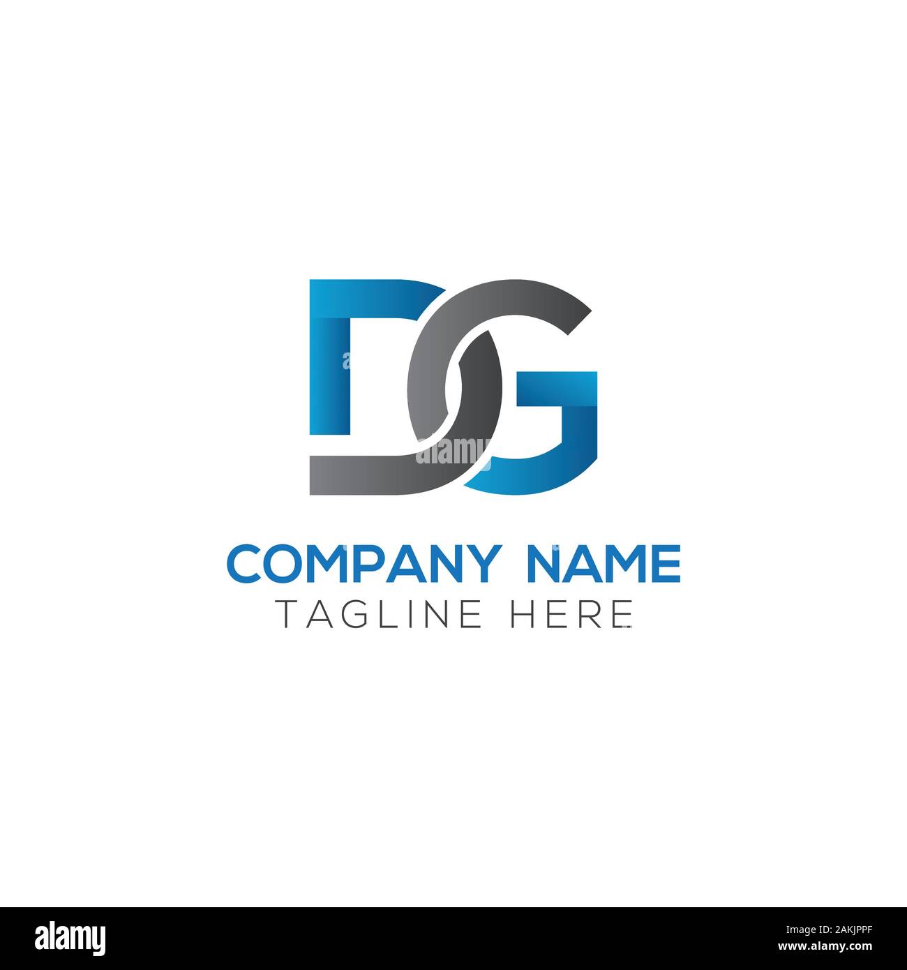 Initial DG Letter Logo With Creative Modern Business Typography ...