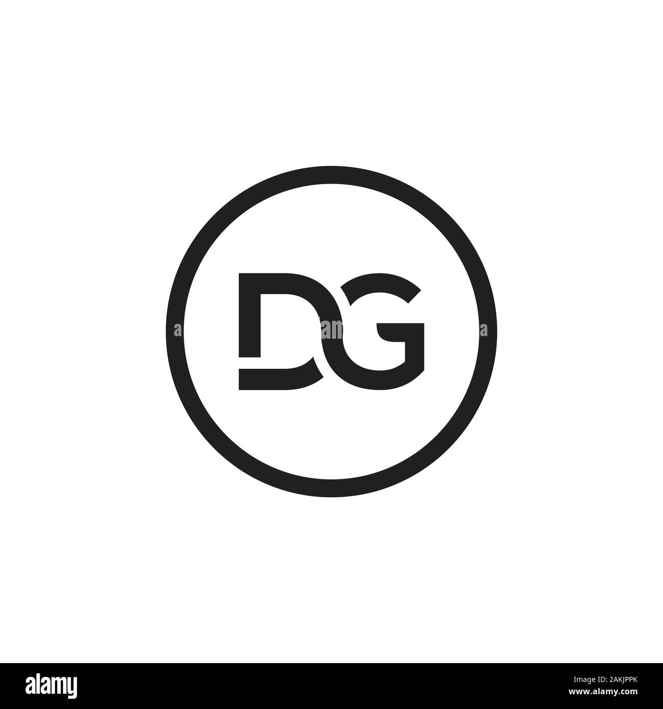 Initial DG Letter Logo With Creative Modern Business Typography Vector Template. Creative Abstract Letter DG Logo Vector. Stock Vector