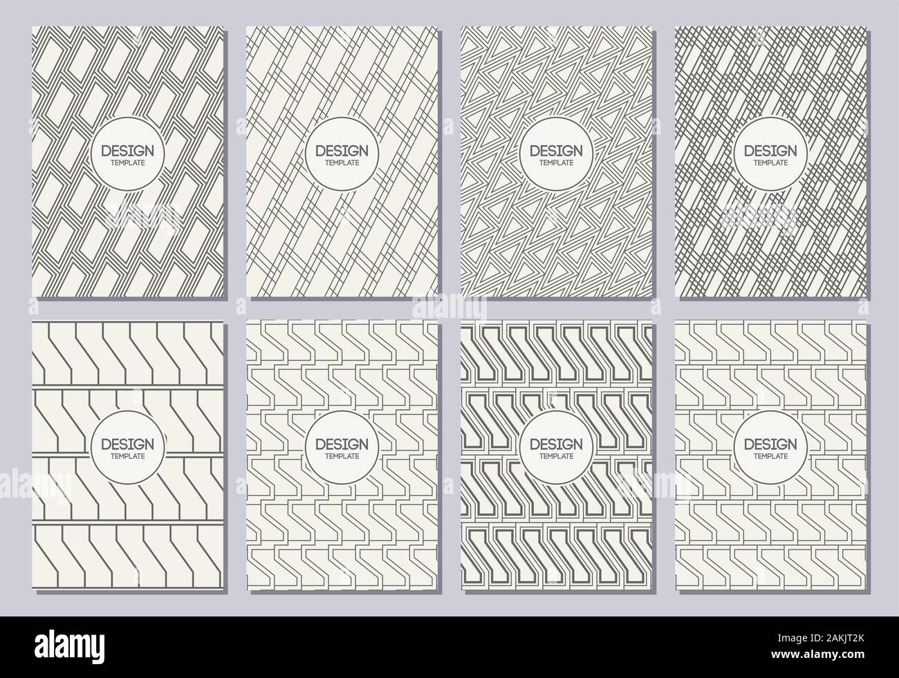 Set of flyers, posters, banners, placards, brochure design templates A6 ...