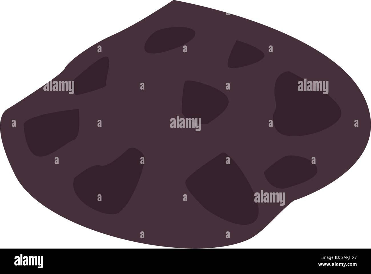 Asteroid icon flat style hi-res stock photography and images - Alamy