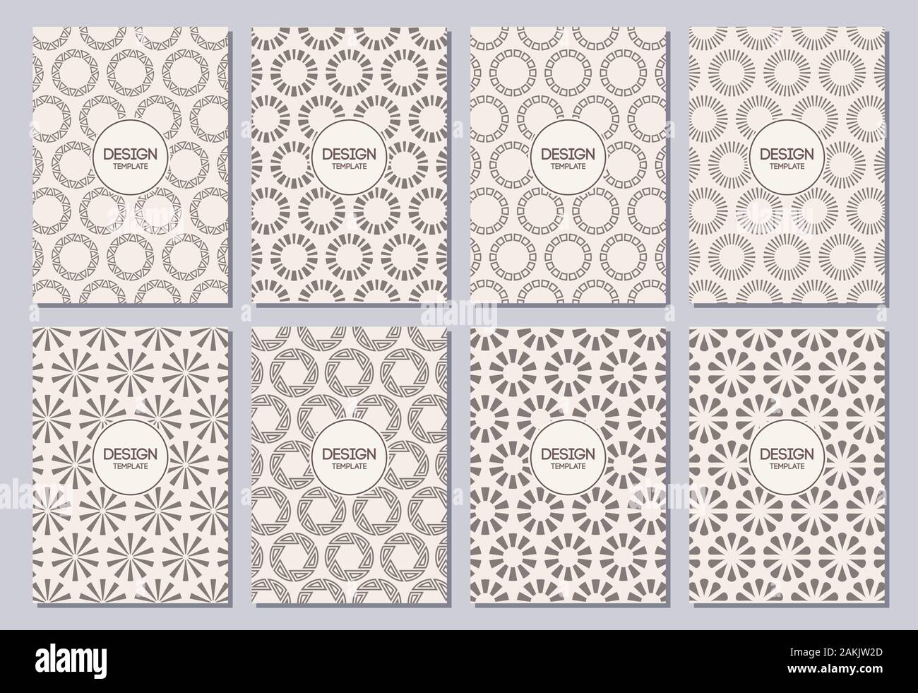 Set of flyers, posters, banners, placards, brochure design templates A6 ...