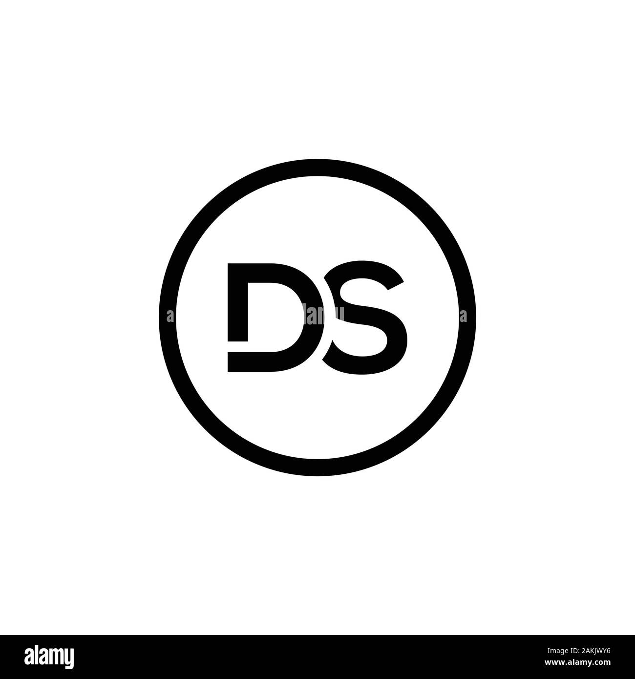 Initial DS Letter Logo With Creative Modern Business Typography Vector Template. Creative Abstract Letter DS Logo Vector. Stock Vector