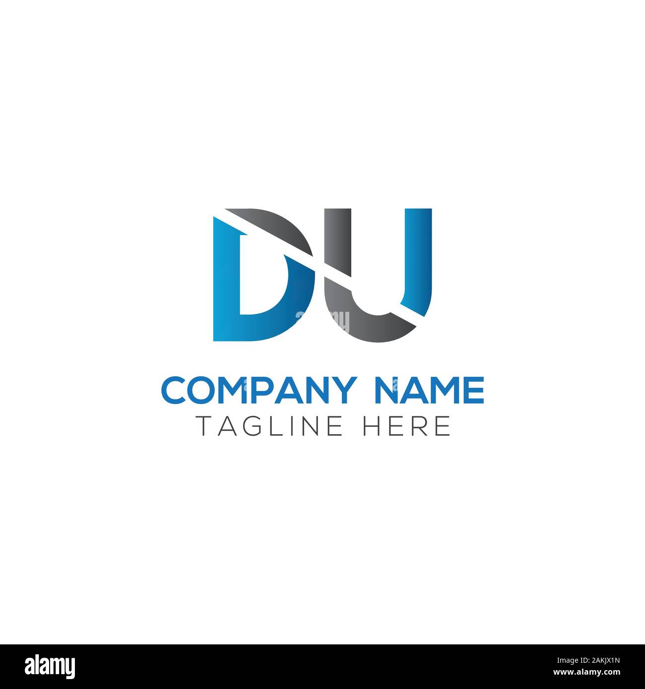 Initial DU Letter Logo With Creative Modern Business Typography Vector Template. Creative Abstract Letter DU Logo Vector. Stock Vector