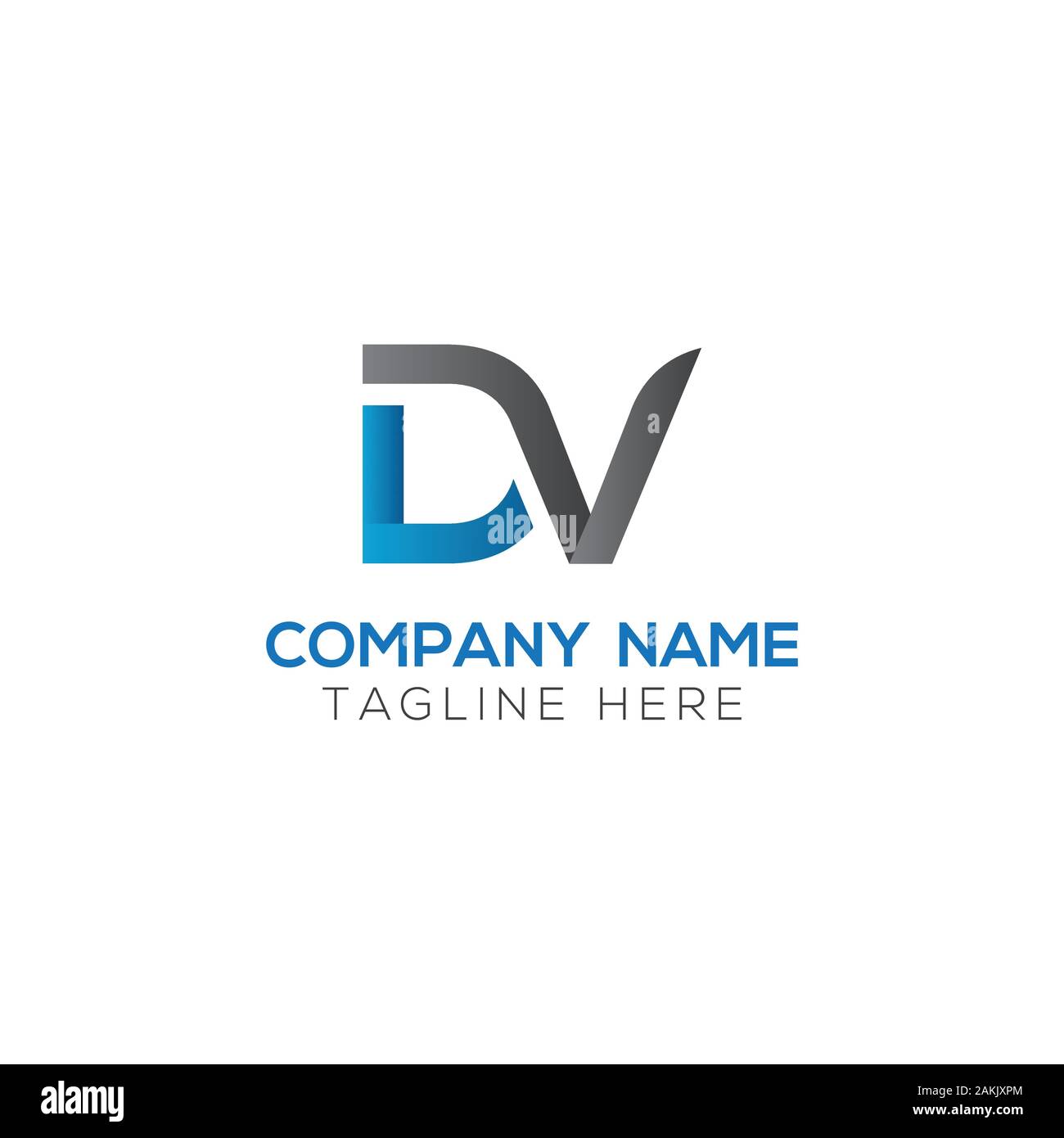 Creative Abstract Letter DV Logo Design Graphic by Rana Hamid · Creative  Fabrica