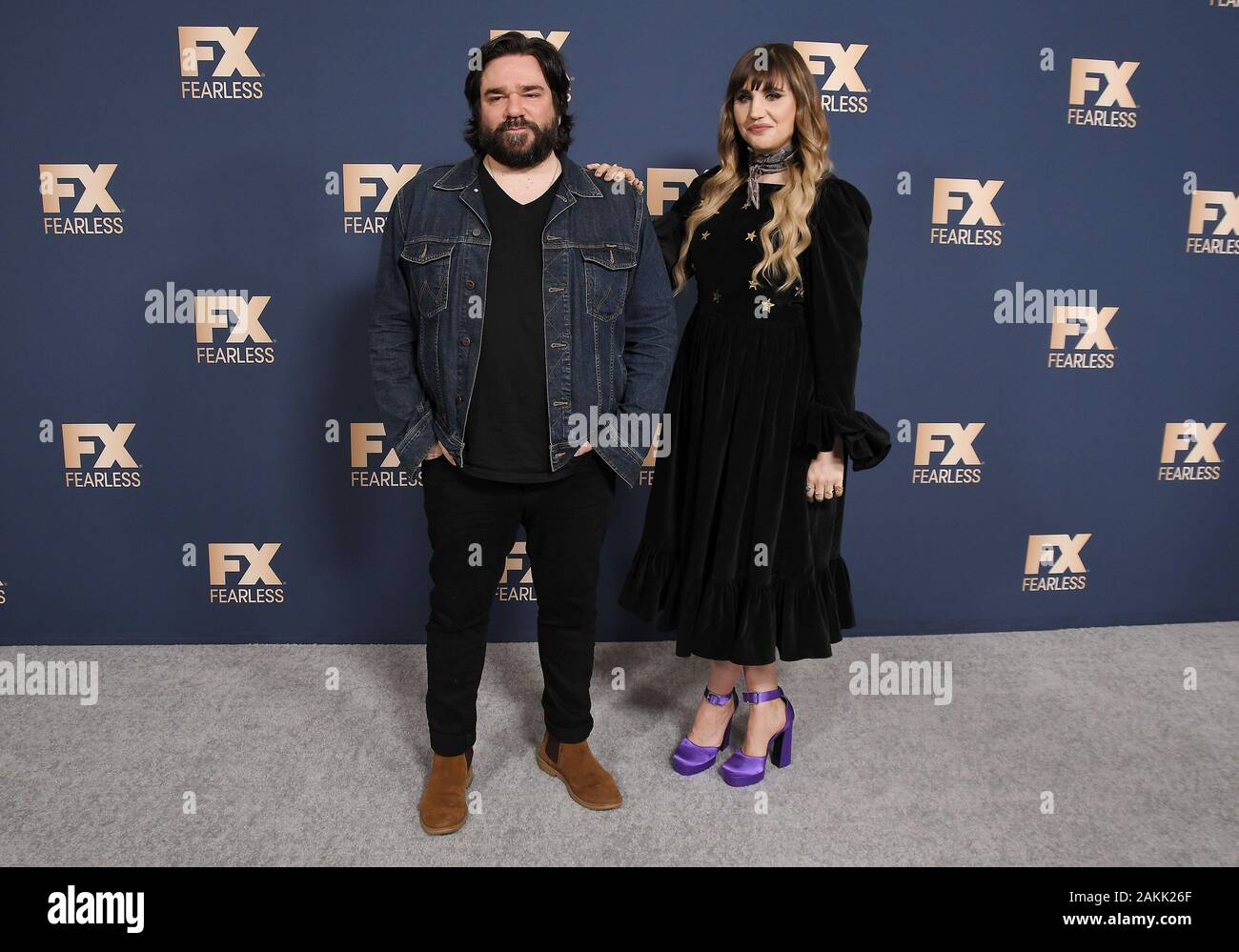 Los Angeles, USA. 09th Jan, 2020. (L-R) Matt Berry and Natasia
