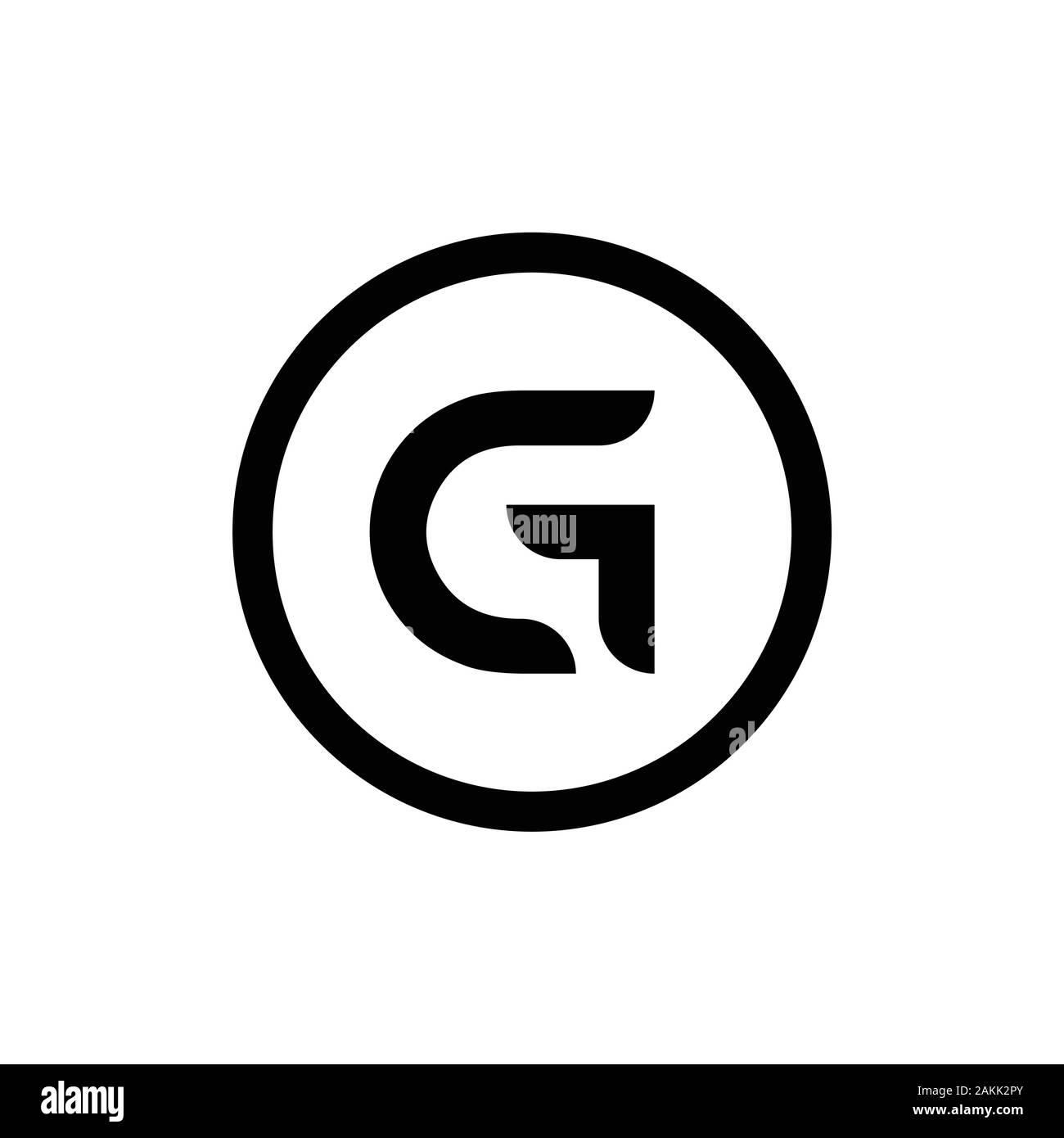 Initial GC Letter Linked Logo. GC letter Type Logo Design vector ...