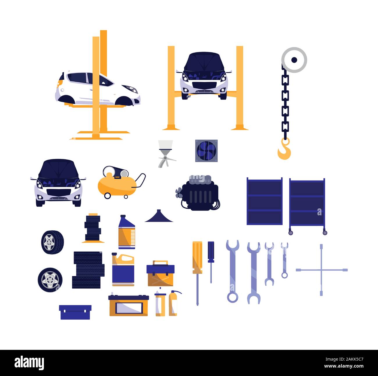 Tools cars and wheels design, Repair service maintenance job
