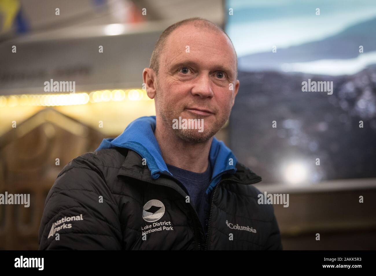 Richard Leafe, chief executive of the Lake District National Park Authority, seen at Kendal Mountain Festival in 2019 Stock Photo