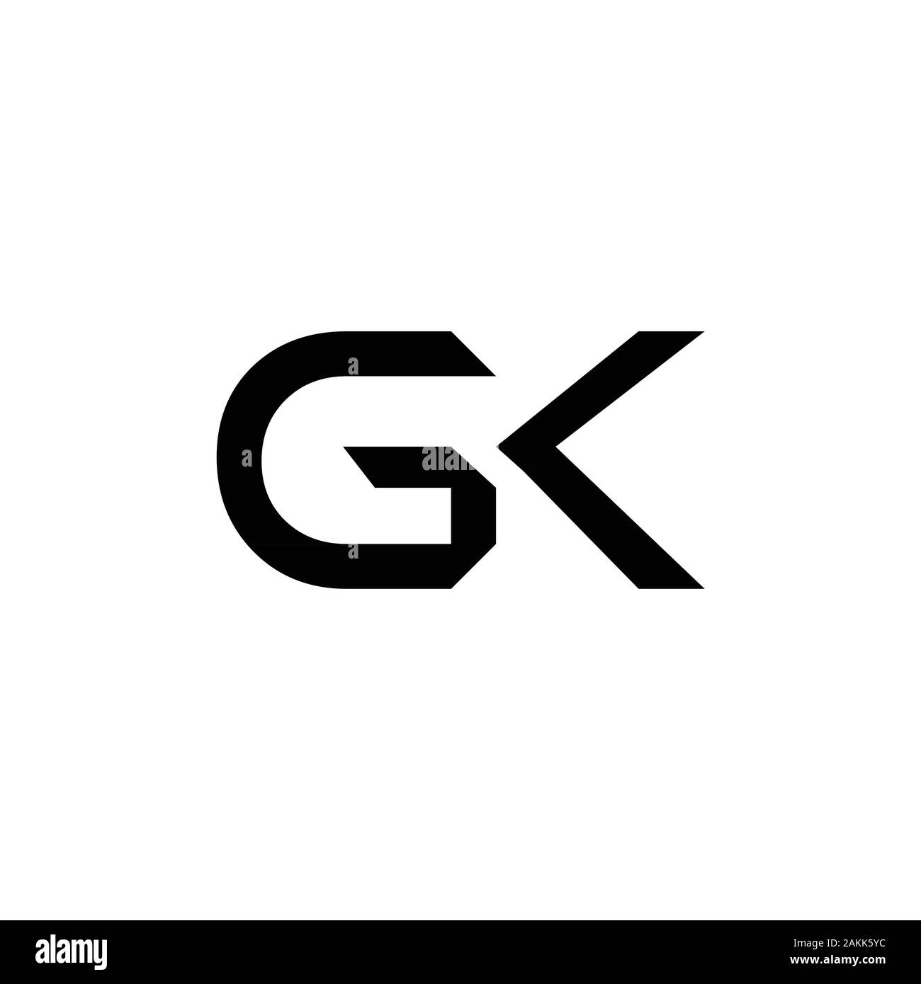 Initial Gk Letter Linked Logo Gk Letter Type Logo Design Vector Template Abstract Letter Gk Logo Design Stock Vector Image Art Alamy