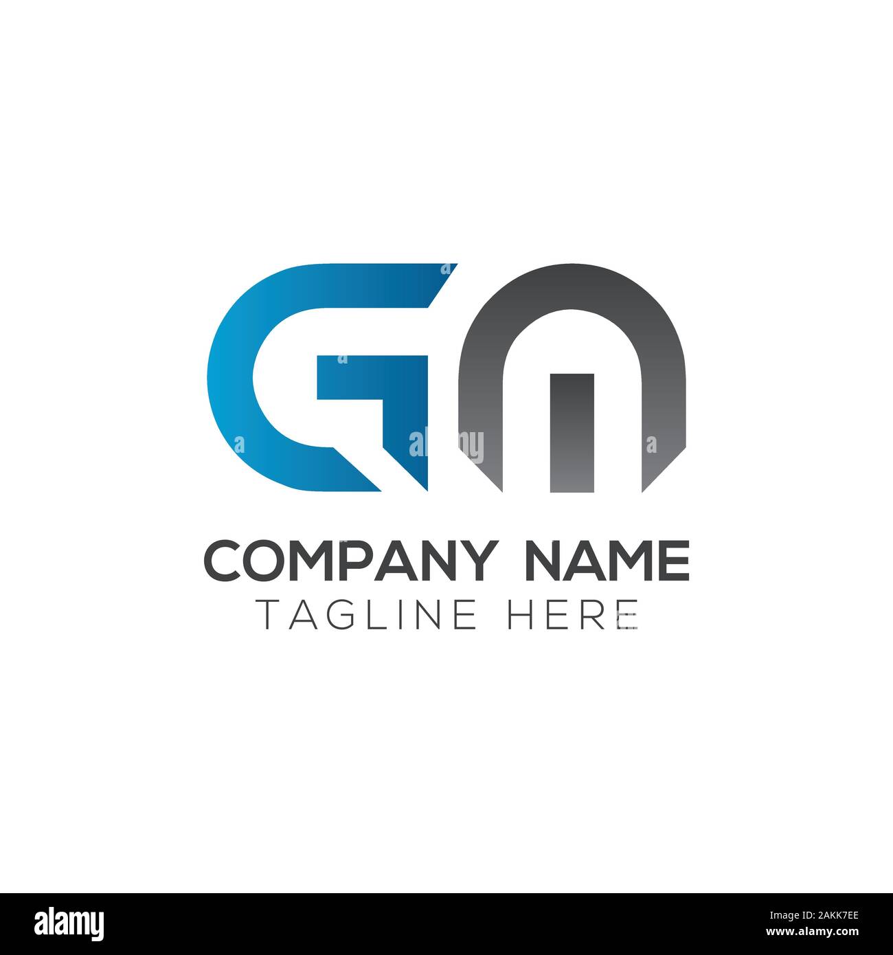Initial letter gm logo template design Royalty Free Vector