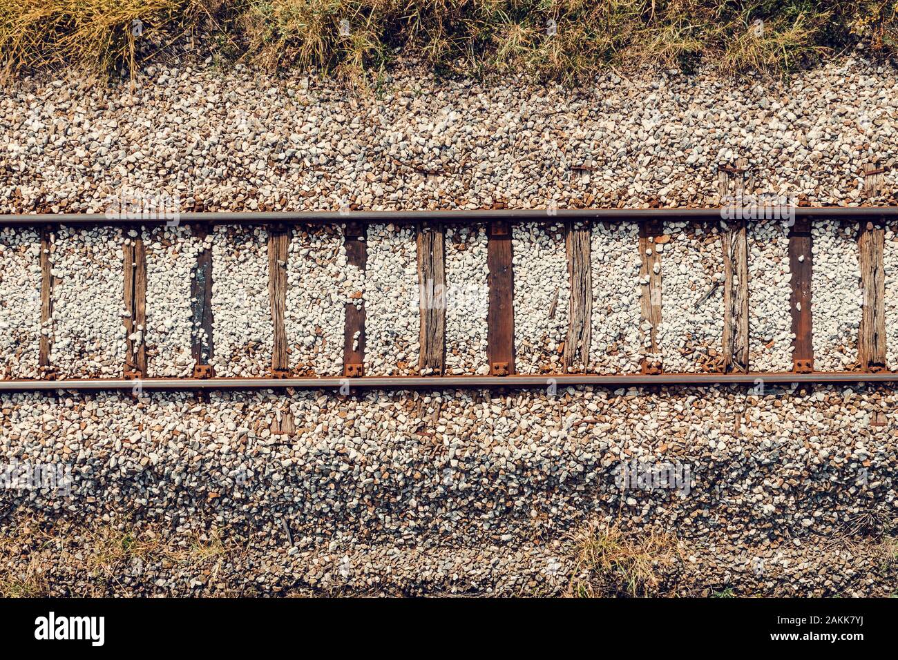 Aerial view railroad track hi-res stock photography and images - Alamy