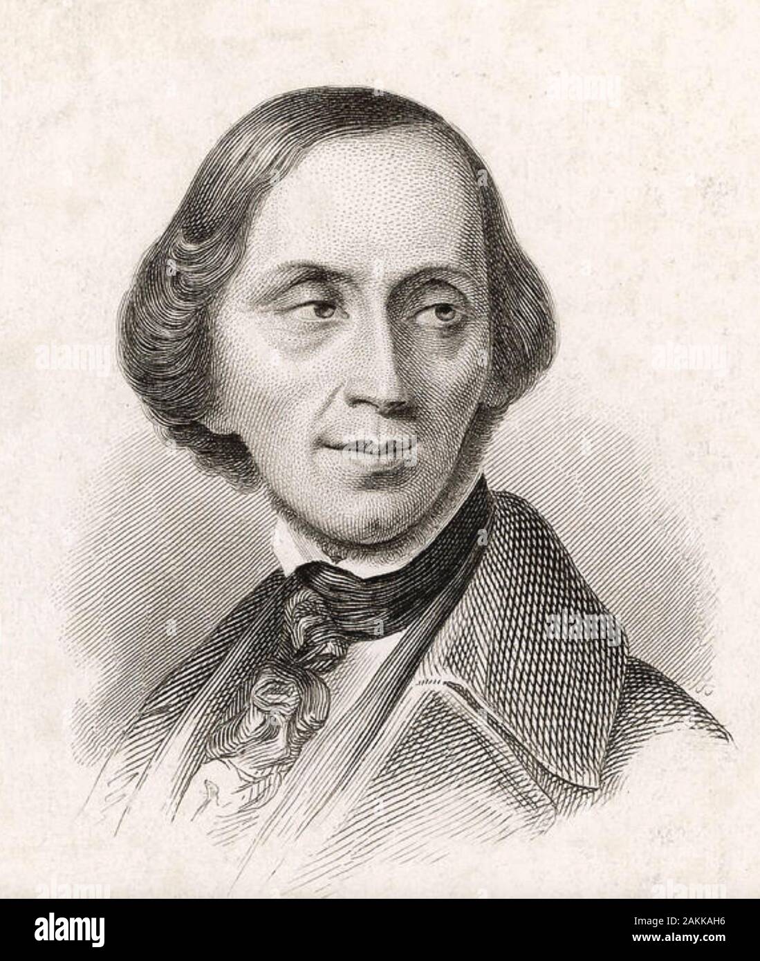 HANS CHRISTIAN ANDERSON (1805-1875) Danish author about 1835 Stock Photo