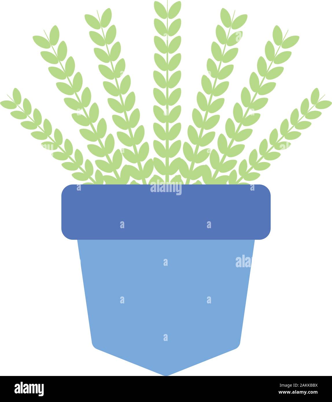 houseplant in pot decoration plants flat icon vector illustration Stock ...