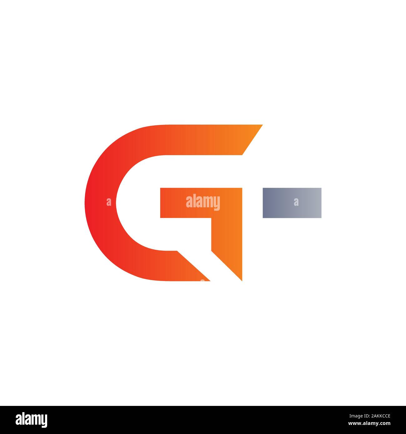 Initial GT Letter Linked Logo. GT letter Type Logo Design vector ...