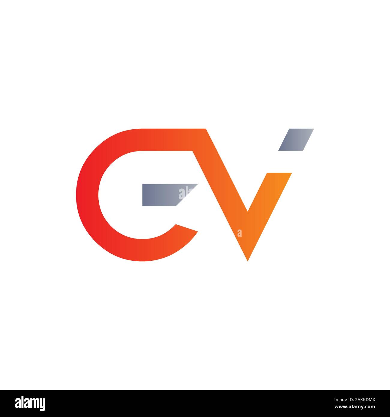 Initial Gv Letter Linked Logo Gv Letter Type Logo Design Vector Template Abstract Letter Gv 7365