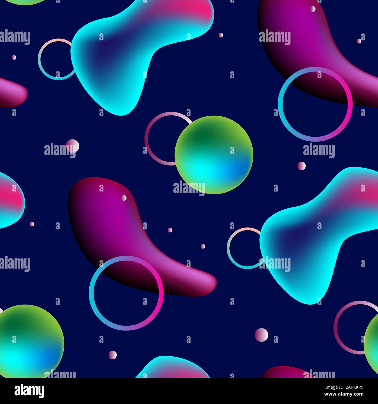 Hip Gradient Fluid Liquid Shapes Fluid Seamless Stock Vector