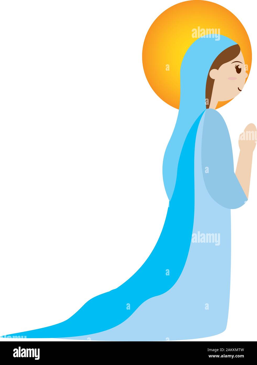 Virgin Mary. Manger character Stock Vector Image & Art - Alamy