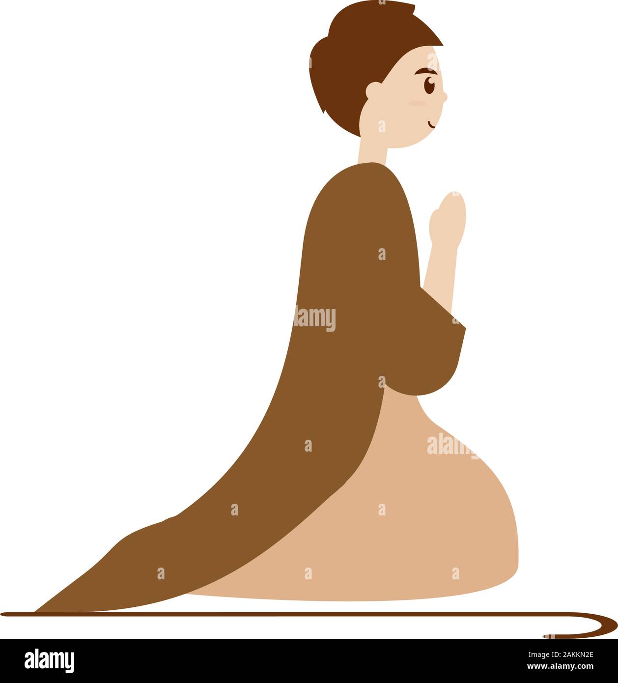 Saint Joseph. Manger character Stock Vector