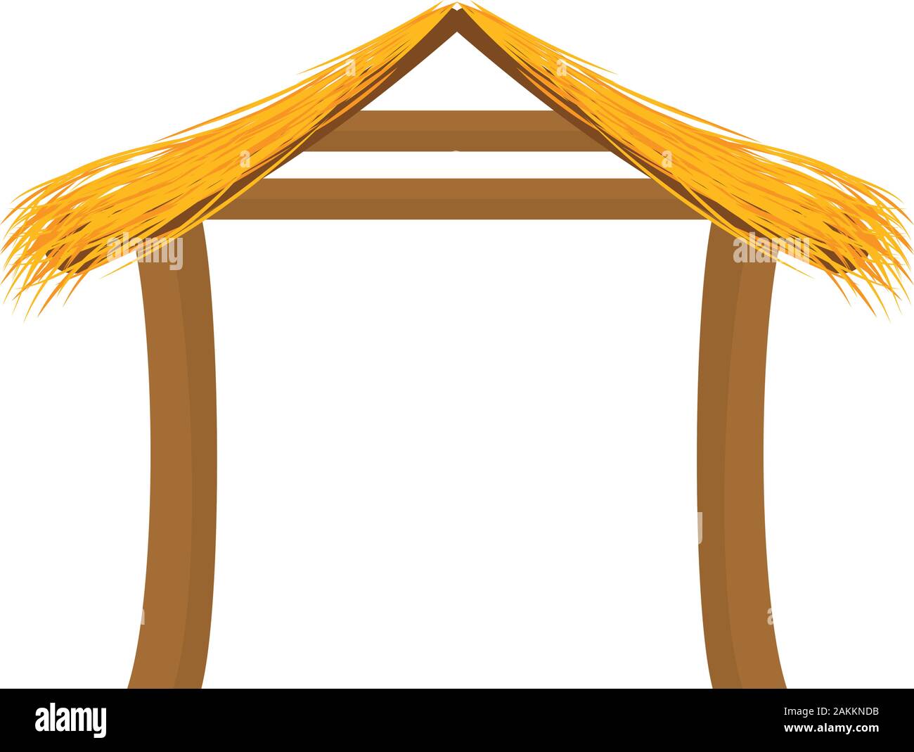 Isolated wooden manger hut Stock Vector Image & Art - Alamy