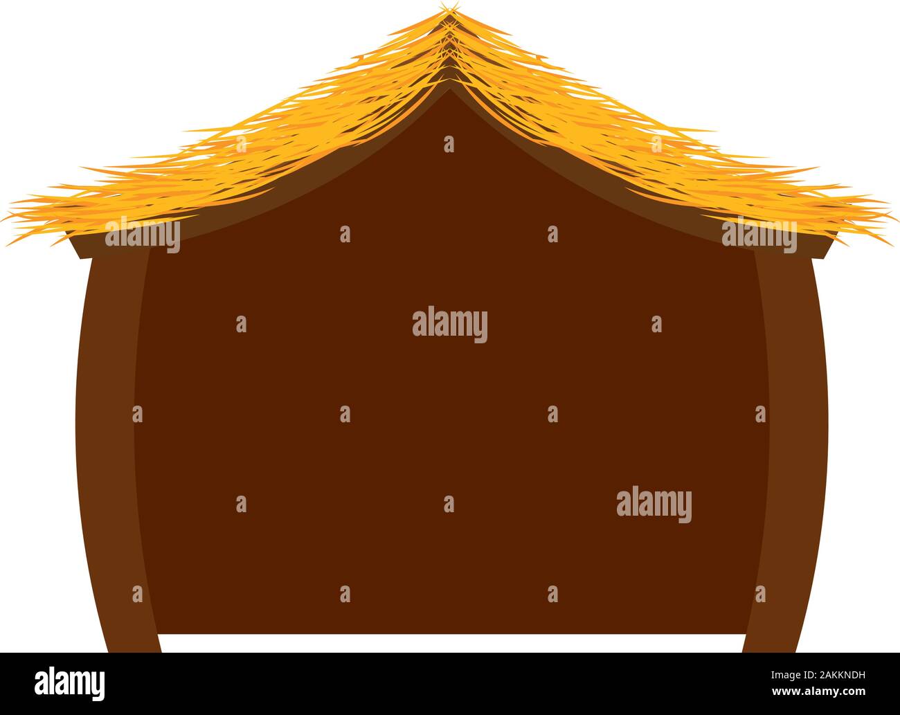 Isolated wooden manger hut Stock Vector Image & Art - Alamy
