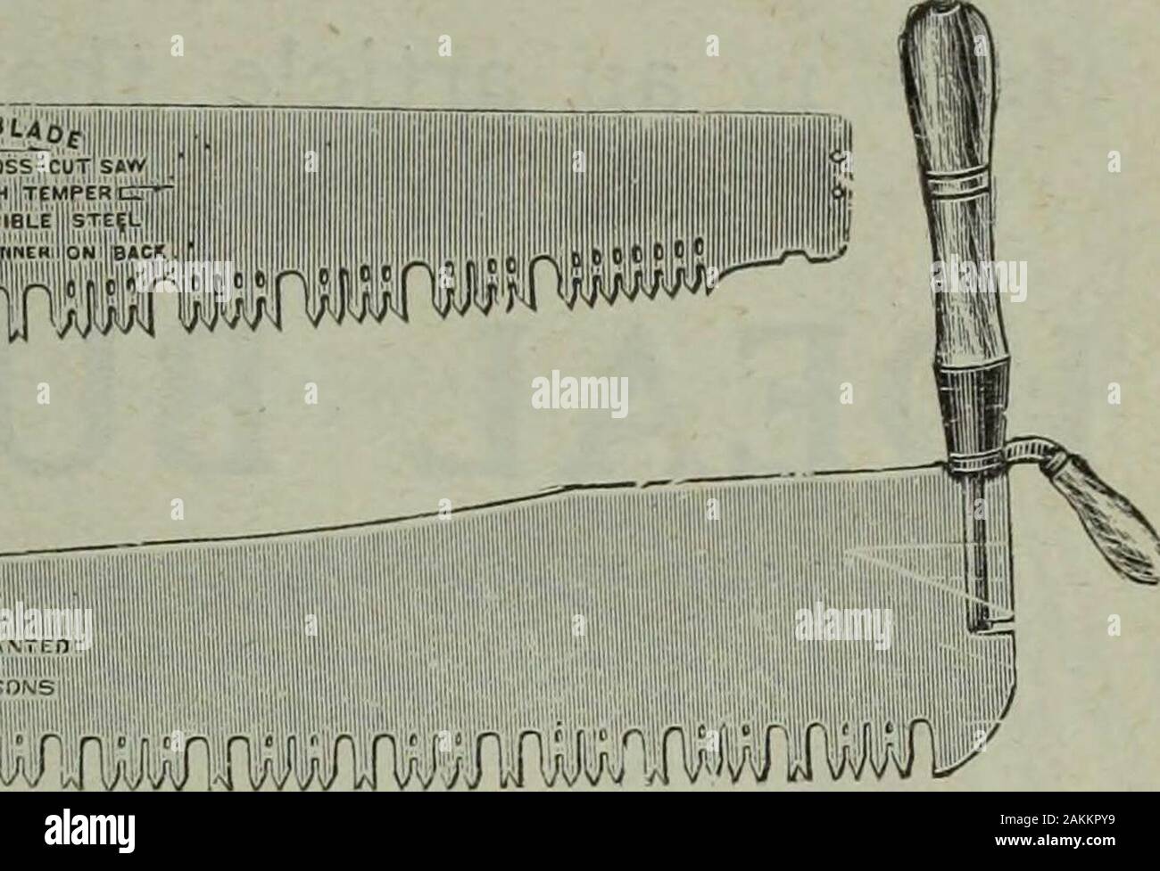 Hardware merchandising October-December 1910 . The CHRISTY Safety Razor Outfit. The Christy Safety Razor Co., Ltd., Complete WITH Six Sheffield Steel Blades,Strop-Holder,and Strop. RETAIL PRICE : $1.50 147, Queen Victoria Street,LONDON, ENGLAND. HARDWARE AND METAL r-DISSTONS-j i , ? ? iEXTRA r, ,,,iMg/tfljt OISSTOH ^So^ SPRING STEEL^/warbaWeO TENT GROUND MPROVED, CROSS-CUT? EXTRA,1.! jHJGf1i.CRUC wWBW^;jj ^3Mfcn&gt;te^^». ST. LAWRENCE—The fastest cutting saw in the world.TOLEDO BLADE—5 gauges difference between the tooth edge and the back, made from DISSTONS BEST QUALITY STEEL This description Stock Photo