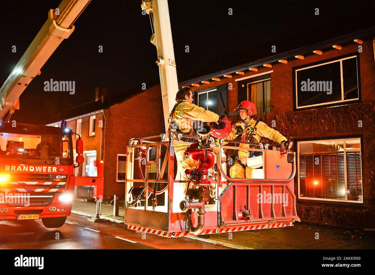 HEEZE, Netherlands. 09th Jan, 2020. dutchnews, Large fire in thrift store Heeze Credit: Pro Shots/Alamy Live News Stock Photo