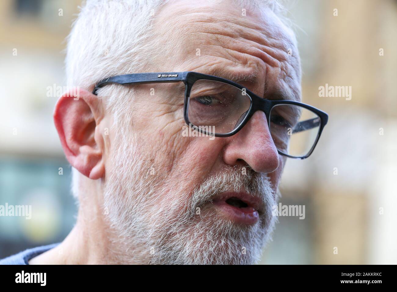 Labour Party leader Jeremy Corbyn out and about in London. Stock Photo