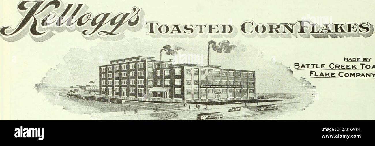 Michigan battle creek kelloggs cereal hires stock photography and