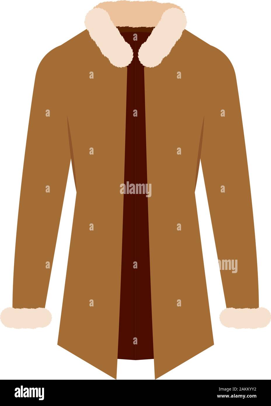 Isolated winter coat icon Stock Vector