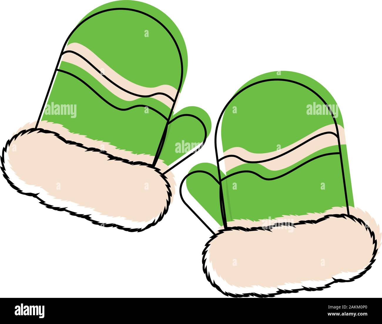 Isolated winter gloves Stock Vector Image & Art - Alamy