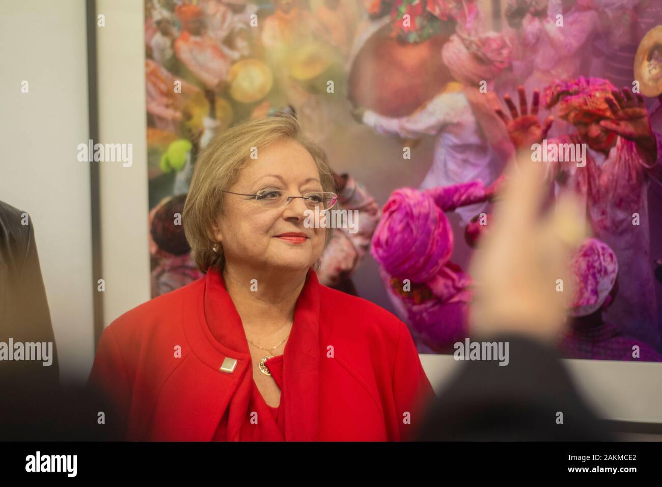 The recent exposition of the spanish photographer Cristina Garcia Rodero in Madrid Stock Photo
