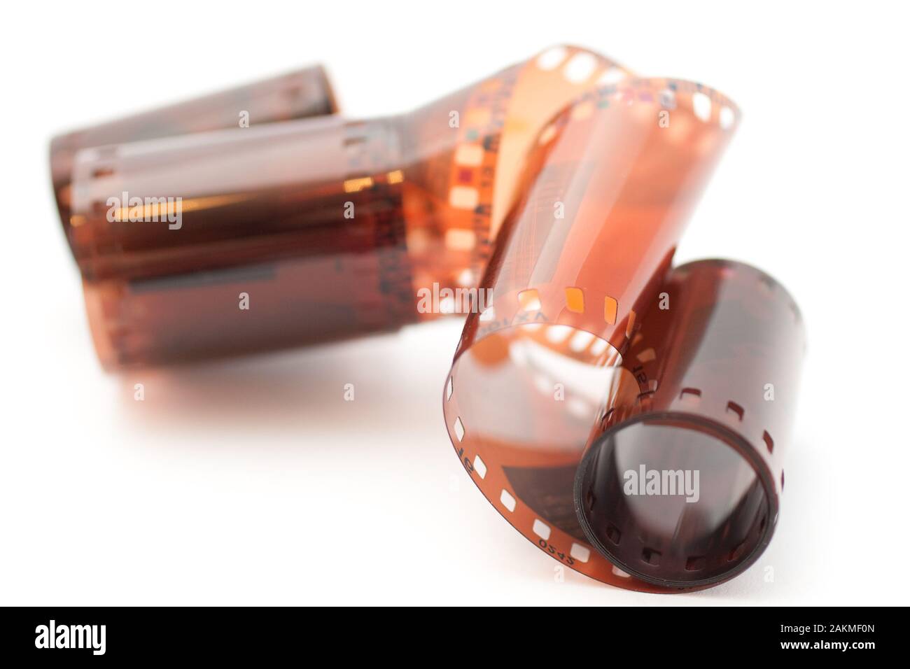 Old camera film on isolated white background Stock Photo - Alamy