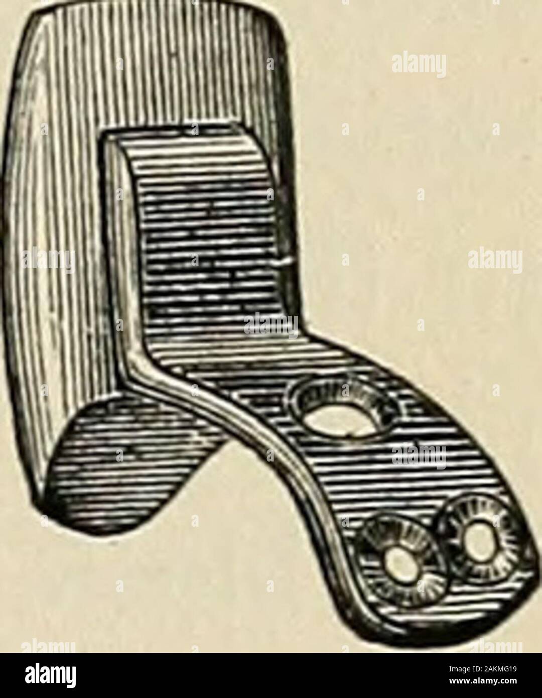 A practical treatise on mechanical dentistry . ing teeth encroachunduly upon the space to be filled, extending nearly to the gum,requiring the tooth of replacement to be as thinly formed through-out its length as possible. Repairing.—If a tooth or block has been broken, or any changeis to be made in the position of either, the teeth or fragmentsthereof are removed, and an irregularly shaped groove or dove-tail formed in the base occupying the space to be supplied; intothis space the tooth or teeth are properly arranged and supportedwith wax; the dovetail is then filled in with wax, giving some Stock Photo