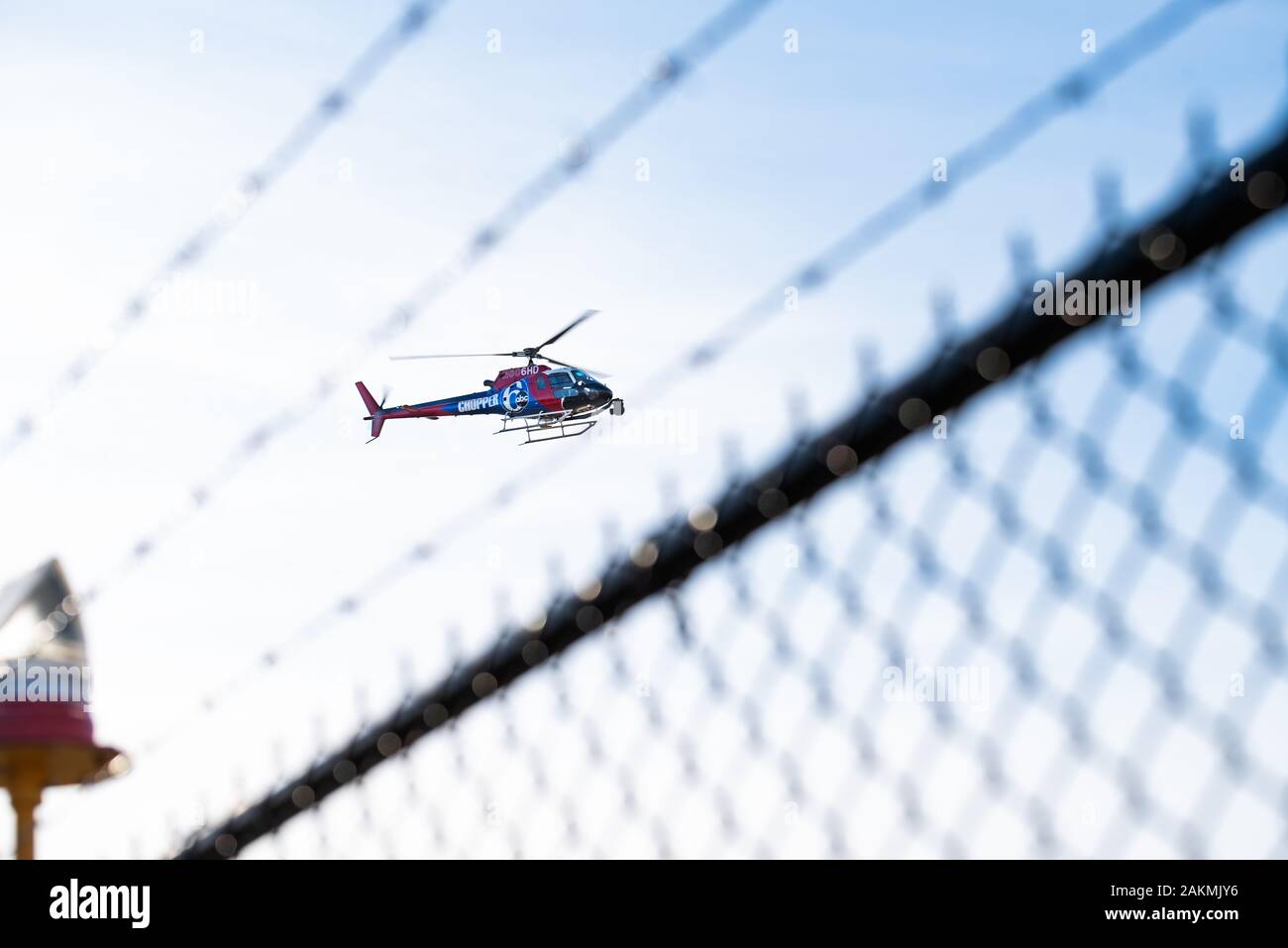 Philadelphia Pa Usa An Channel 6 Abc Helicopter Comes In To Land At Northeast Philadelphia Airport January 09 2020 Credit Chris Baker Evens Stock Photo Alamy