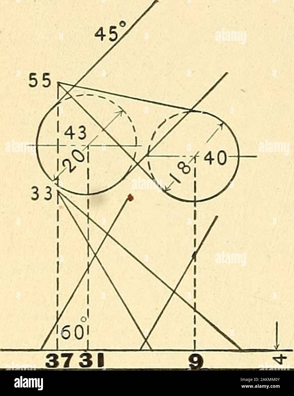 Descriptive geometry . Stock Photo