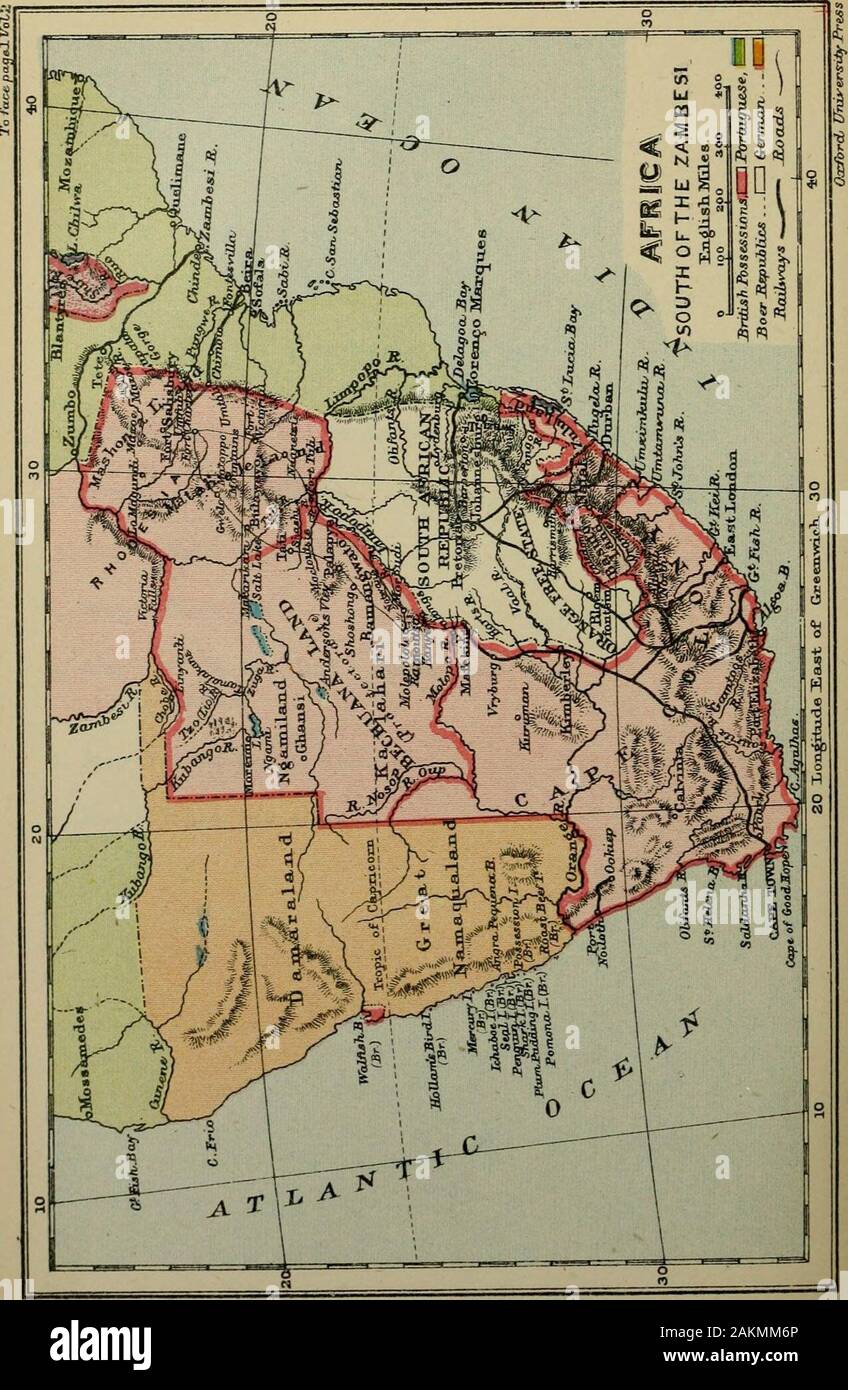 South and East Africa . OGRAPHY OF THE BRITISH COLONIES BY C p. LUCAS, B.A. OF BALLIOL COLLEGE, OXFORD, AND THE COLONIAL OFFICE, LONDO&gt;f VOL. IV SOUTH AND EAST AFRICA PART II. GEOGRAPHICALWITH MAPS AT THE CLARENDON PRESS1897 PRINTED AT THE CLARENDON PRESS BY HORACE HARTPRINTKR TO THE UNIVERSITY CONTENTS OF PART II I SECTION I. BRITISH SOUTH AFRICA. PACK Introductory .... ...... i Chap. I. The Cape Colony 4 Chap. II. Natal 37 Chap. III. Ztiluland ........ 49 Chap. IV. Basutoland . . . . .60 Chap. V. TAe Beclmanalaiid Protectorate, Matabeleland and Mashonaland -7° SECTION II.British Central A Stock Photo