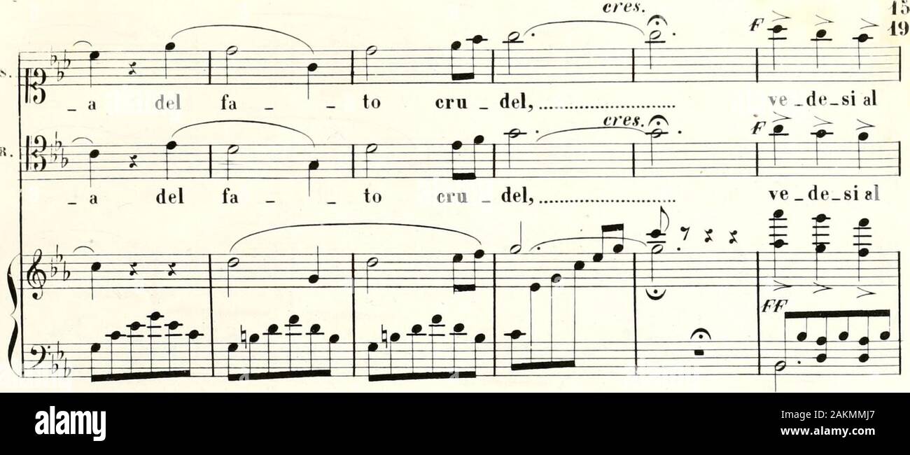 Silvia : tragedia lirica in tre atti . R-t—» »H—» I smorz. PP, Ì ^ * f ga - to cor!. 3 ih f p f smorz. Le pe   ne ob   bli   É   ga   to cor! Le pe     ne ob   bli   m ^g ^JL : IP s ? ? V t t ±£± * s r tf* P i 24 28 B 15 8 9 6 B eres.. PP S ve ? e-*- ^#^  O sen dun an   gè   o, & *: e si fi   gu   ra in eiePP. ^^ r H ir r r e   lo, e si ti m sen dun an   gè   lo É t É I ? f e si fi   gu   ra in eie   PP jTJTJ IHi i i ; rrrn Stock Photo